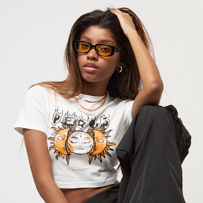PEQUS Face The Sun Graphic Cop Top branco 26074 1