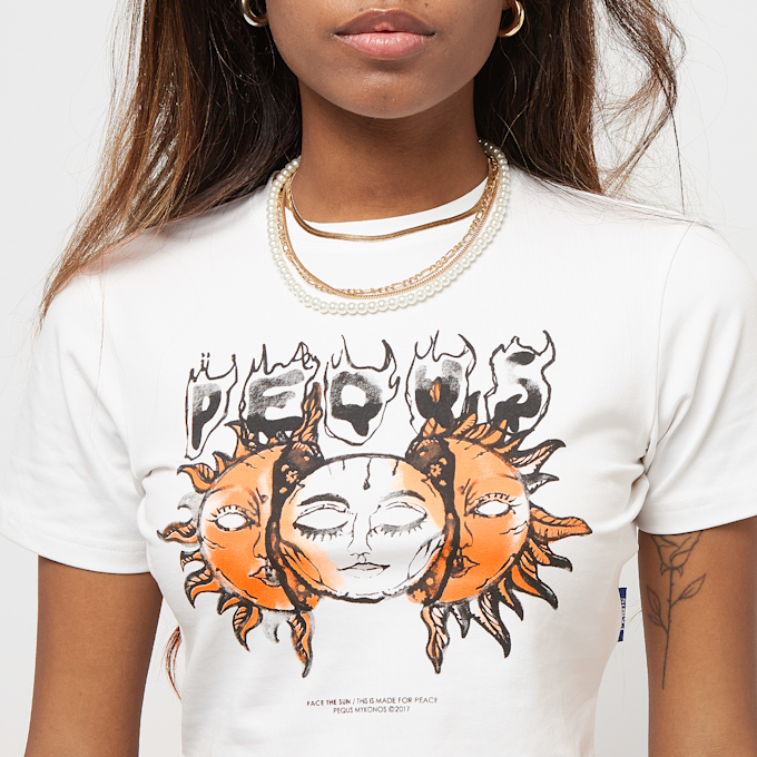 PEQUS Face The Sun Graphic Cop Top weiß 26074 3