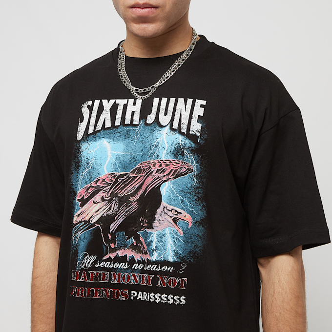 Sixth June Vintage Tshirt zwart 26114 3