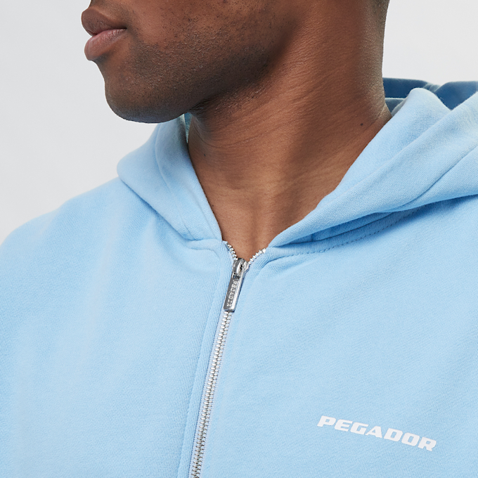 Pegador Colne Logo Oversized Sweat Jacket blauw 26151 3