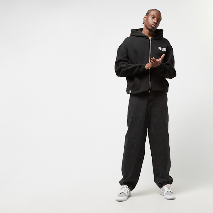 PEQUS Chest Logo Zip-Hoodie crna 26190 4