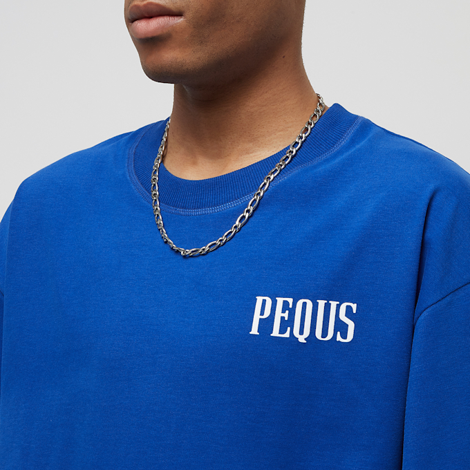 PEQUS Chest Logo T-Shirt blau 26192 3