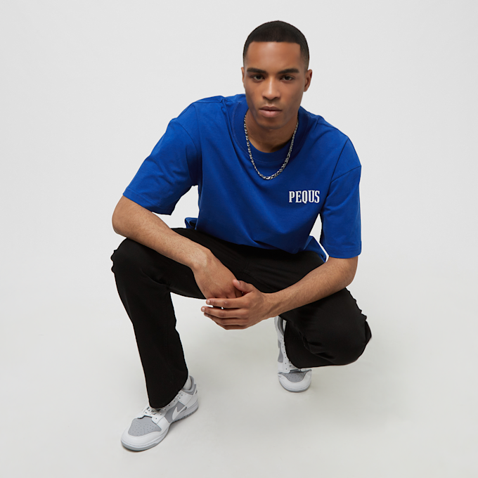 PEQUS Chest Logo T-Shirt blau 26192 4