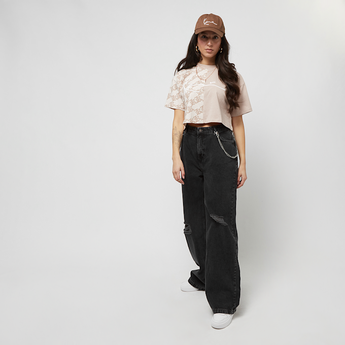 Karl Kani Signature Old English Crop Block Tee bež 26202 4