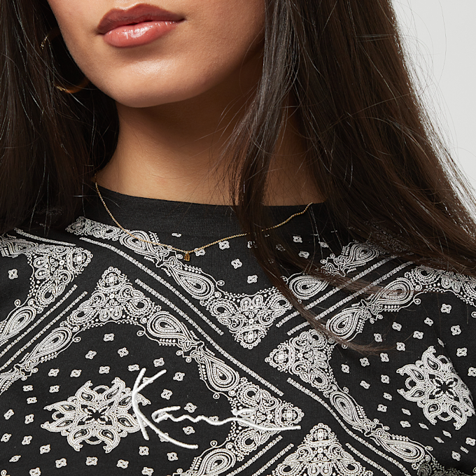 Karl Kani Small Signature Paisley OS Tee schwarz 26295 3