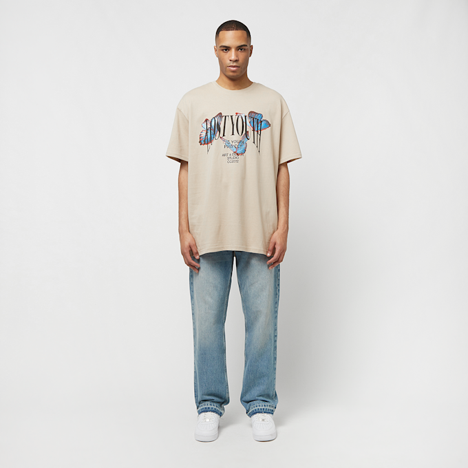 Lost Youth Heavy Tee - Butterfly bege 26439 4