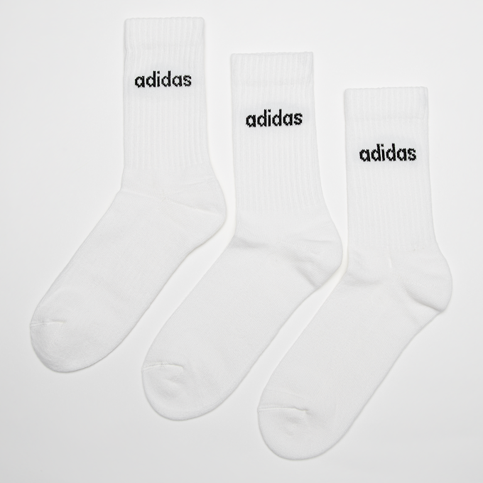 adidas Originals Chaussettes Crew Cushion Linear (3 Pack) blanc 26483 1
