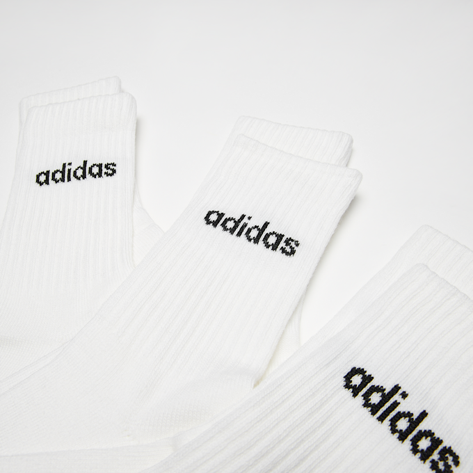 adidas Originals Chaussettes Crew Cushion Linear (3 Pack) blanc 26483 2