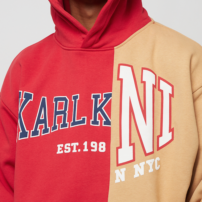 Karl Kani Woven Retro Split Oversized Hoodie vermelho 26629 3