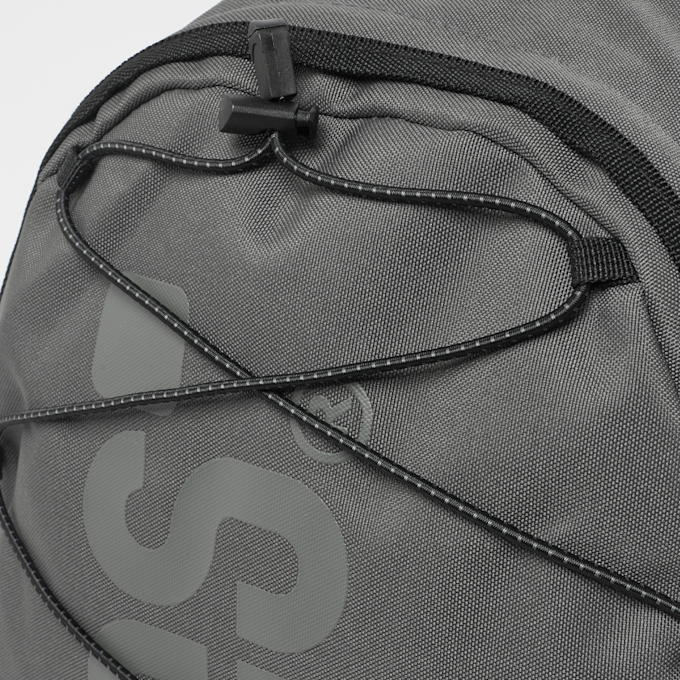 SNIPES Large Basic Logo Drawstring Skate Backpack cinzento 26688 4