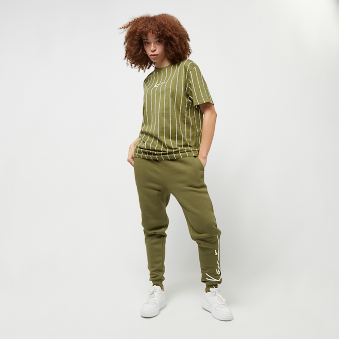 Karl Kani Small Signature Pinstripe Os Tee grün 26770 4