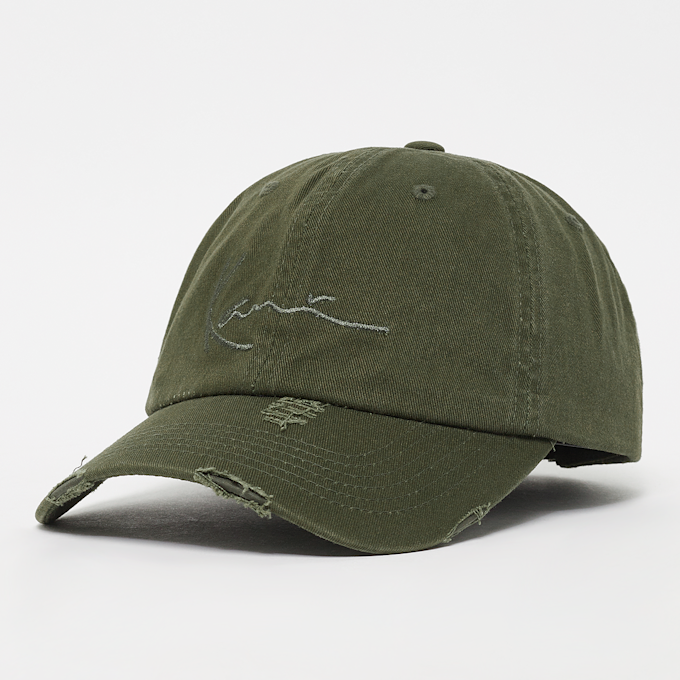 Karl Kani Signature Embro Damaged Washed Cap vert 26795 1