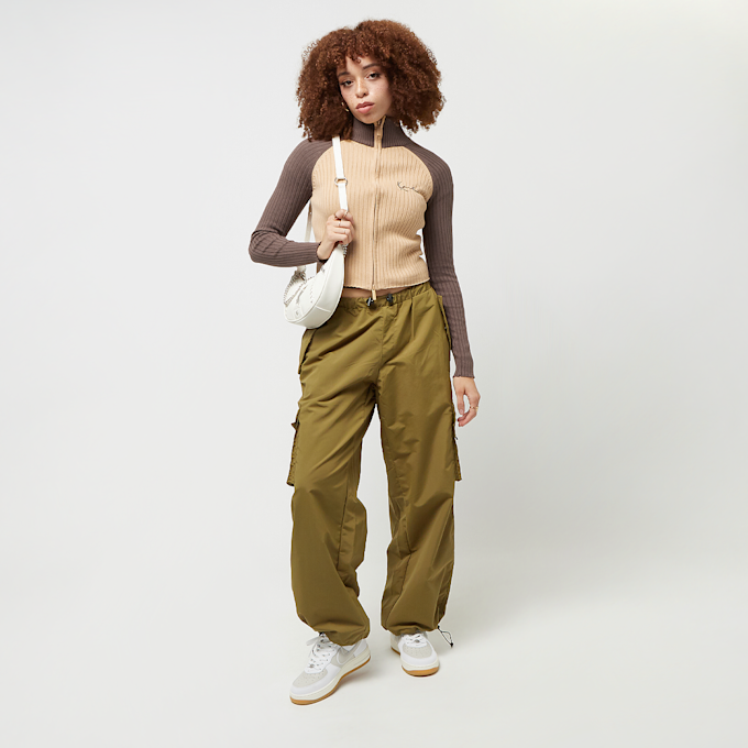 Karl Kani Chest Signature Block Rib Knit Jacket brun 26806 4