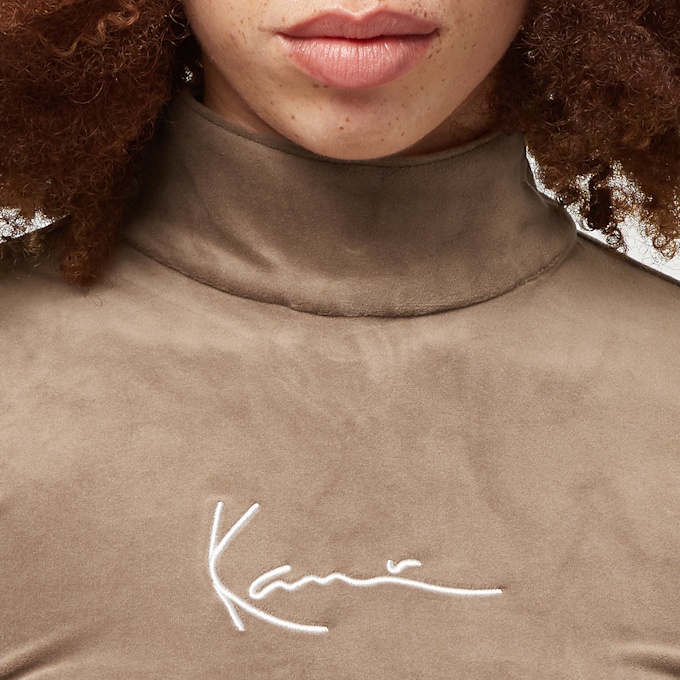 Karl Kani Small Signature Turtle Neck Dress brązowy 26827 3