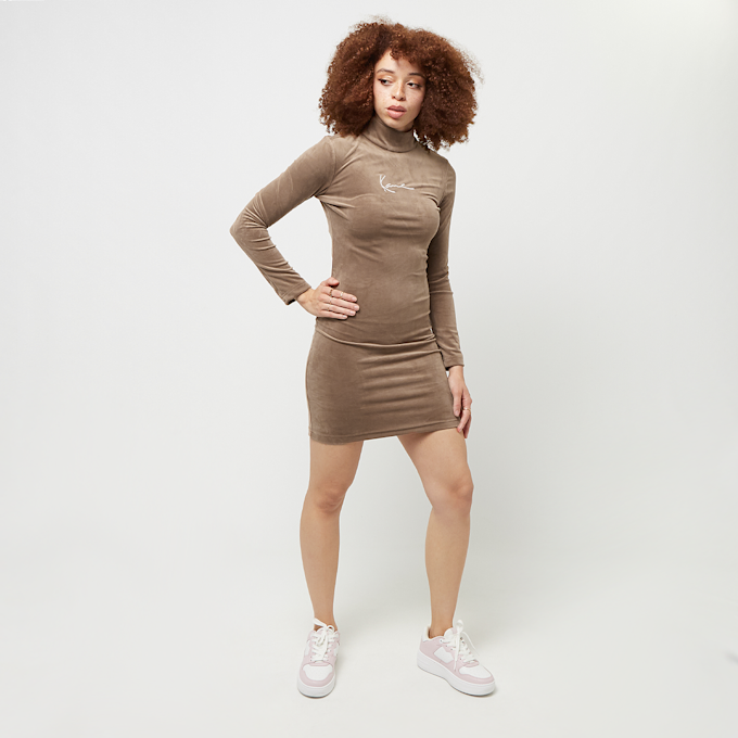 Karl Kani Small Signature Turtle Neck Dress braun 26827 4