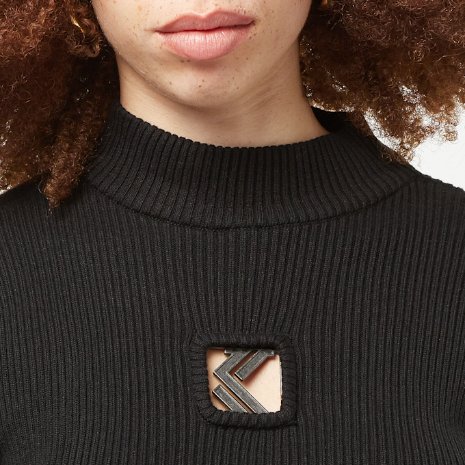 Karl Kani Metal OG Rib Knit Turtle Neck Dress negro 26828 3