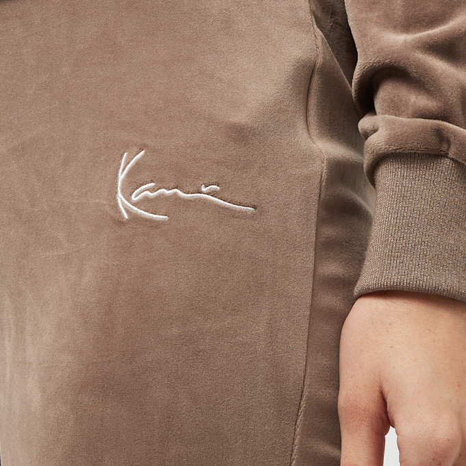 Karl Kani Small Signature Flared Velvet Pants marrón 26829 3