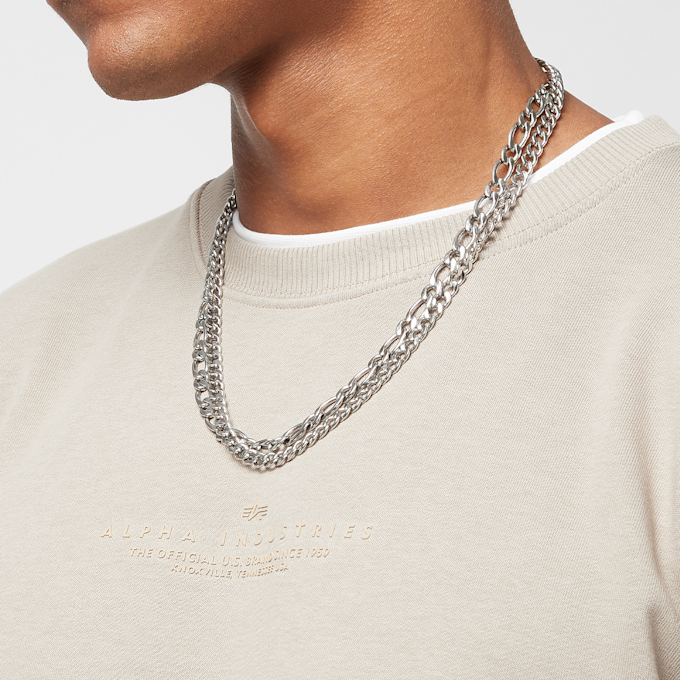 Alpha Industries Double Layer Sweater vintage sand beż 27254 3