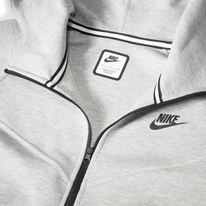 Nike Sportswear Tech Fleece Windrunner Full-Zip Hoodie grijs 27271 8