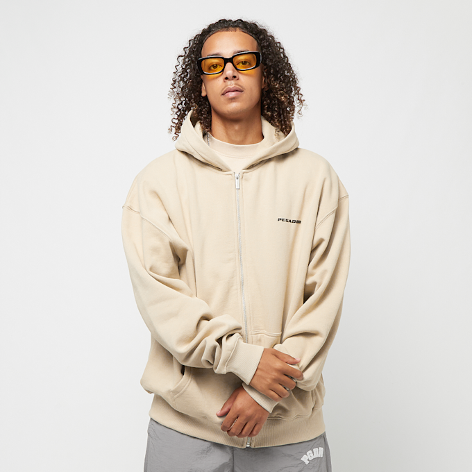 Pegador Colne Logo Oversized Sweat Jacket beige 27369 2