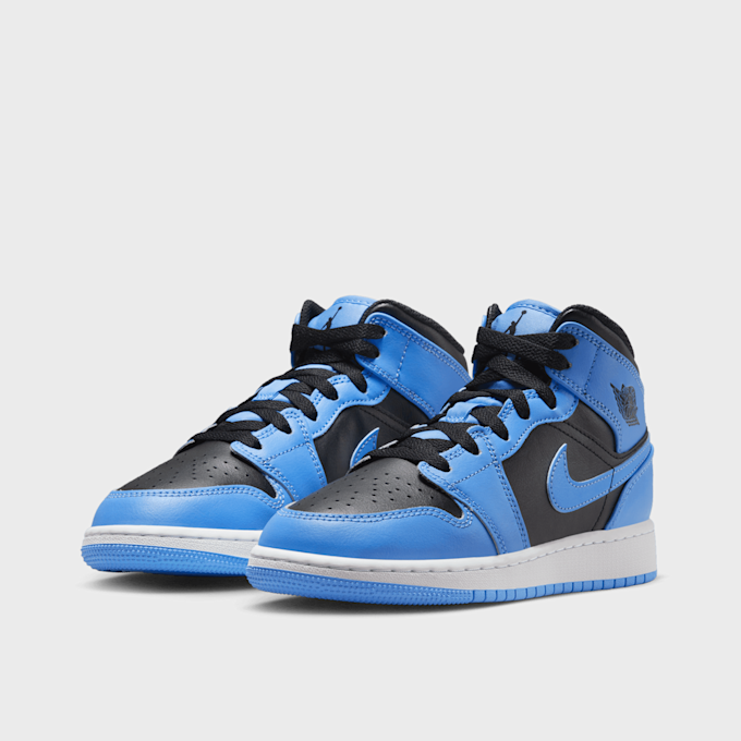 Jordan Air Jordan 1 Mid Big Kids' Shoes (GS) bleu 27437 4
