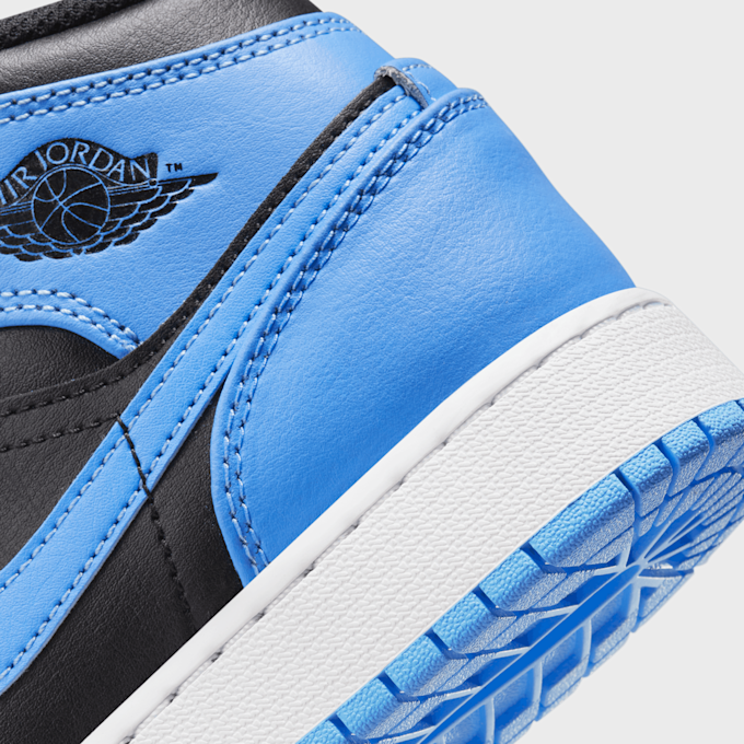 Jordan Air Jordan 1 Mid Big Kids' Shoes (GS) blau 27437 8