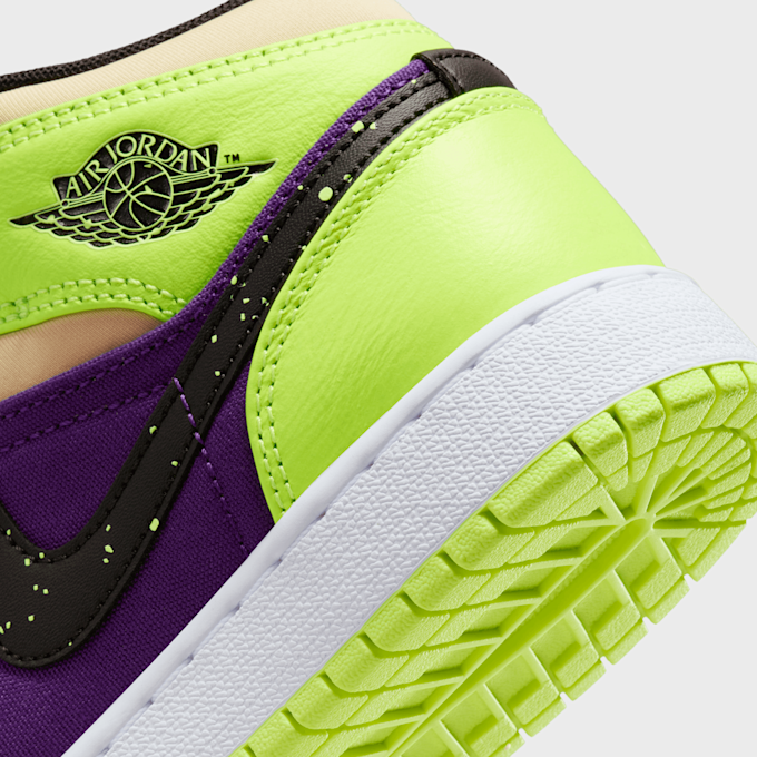 Jordan Air Jordan 1 Mid SE (GS) negro 27446 8