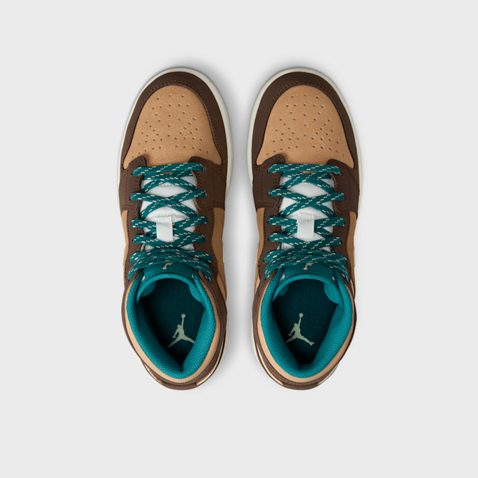 Jordan Air Jordan 1 Mid SE (GS) castanho 27447 6