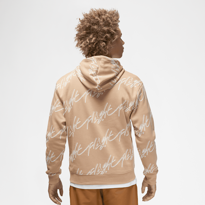 Jordan Essentials All Over Print Fleece Hoodie bege 27622 2