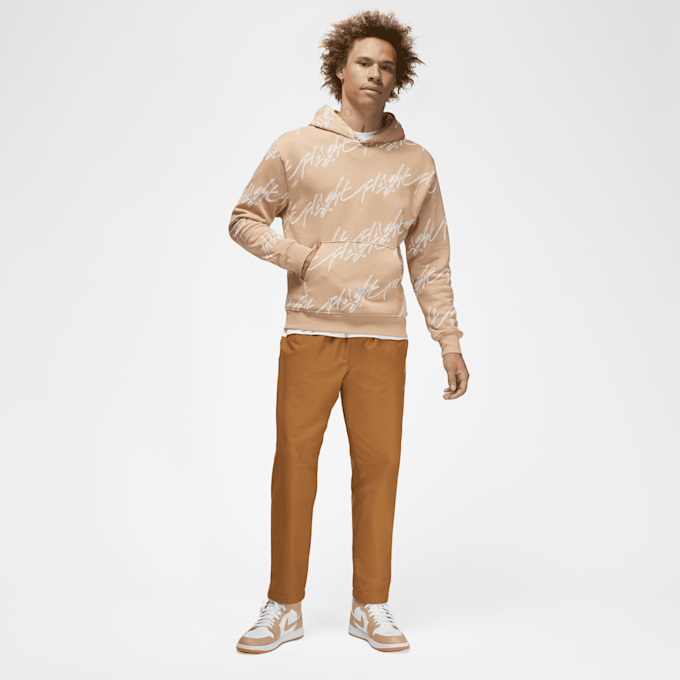 Jordan Essentials All Over Print Fleece Hoodie bege 27622 5