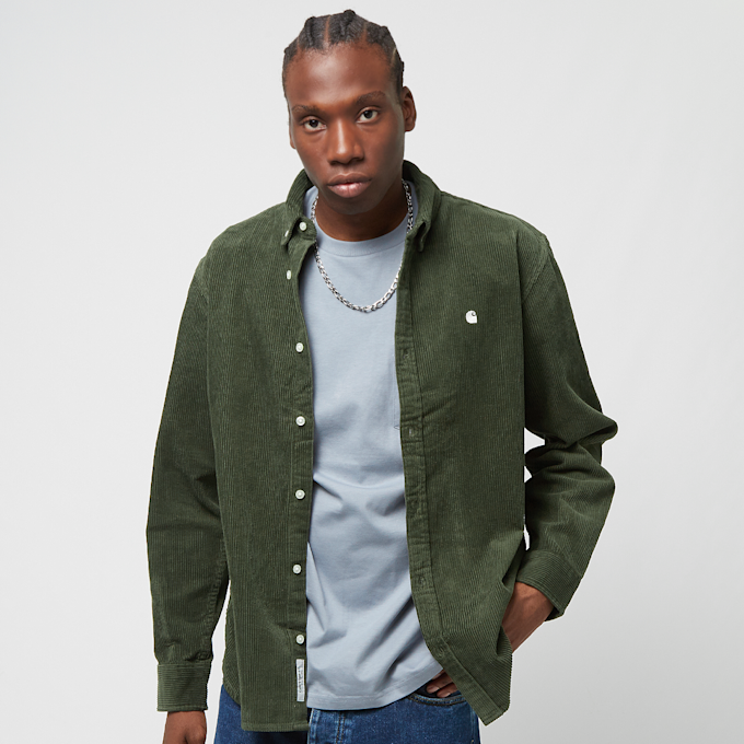 Carhartt WIP L/S Madison Cord Shirt vert 27890 1