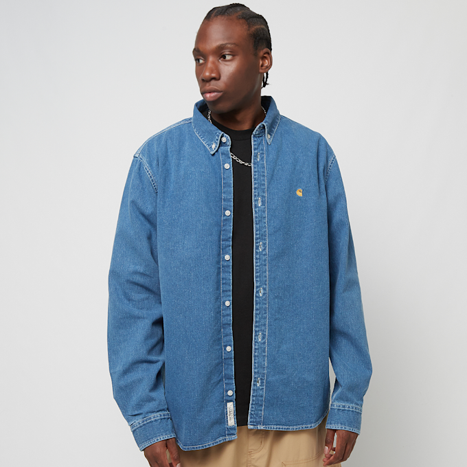 Carhartt WIP L/S Weldon Shirt blau 27892 1