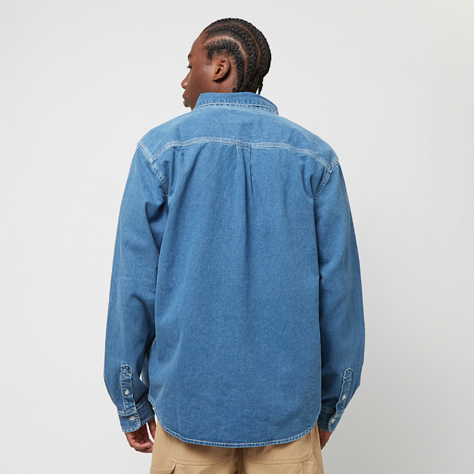 Carhartt WIP L/S Weldon Shirt blauw 27892 2
