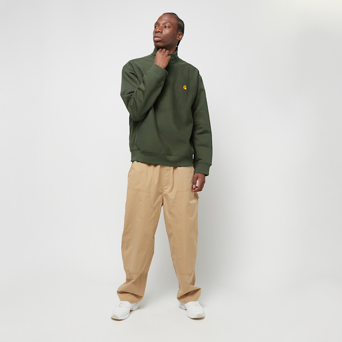 Carhartt WIP Half Zip American Script Sweatshirt groen 27898 4