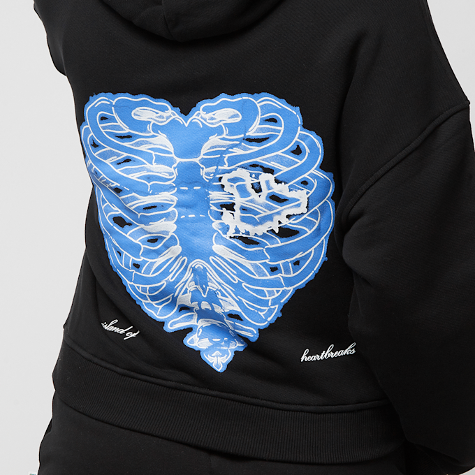 PEQUS Island of Heartbreaks Cropped Hoodie noir 27937 4