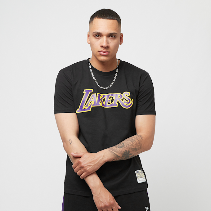 Mitchell & Ness NBA Team Logo Tee Los Angeles Lakers schwarz 27972 1