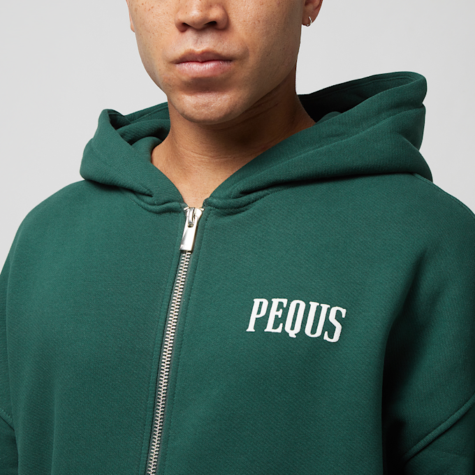 PEQUS Chest Logo Zip Hoodie groen 27977 3
