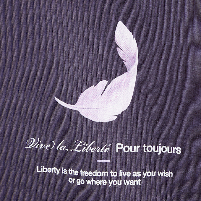 Upscale by Mister Tee Vive la Liberte Oversize Tee violeta 27989 4