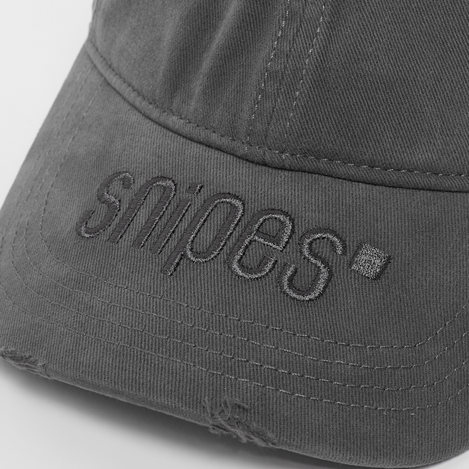 SNIPES Basic Logo Washed Baseball Cap gris 22902 4