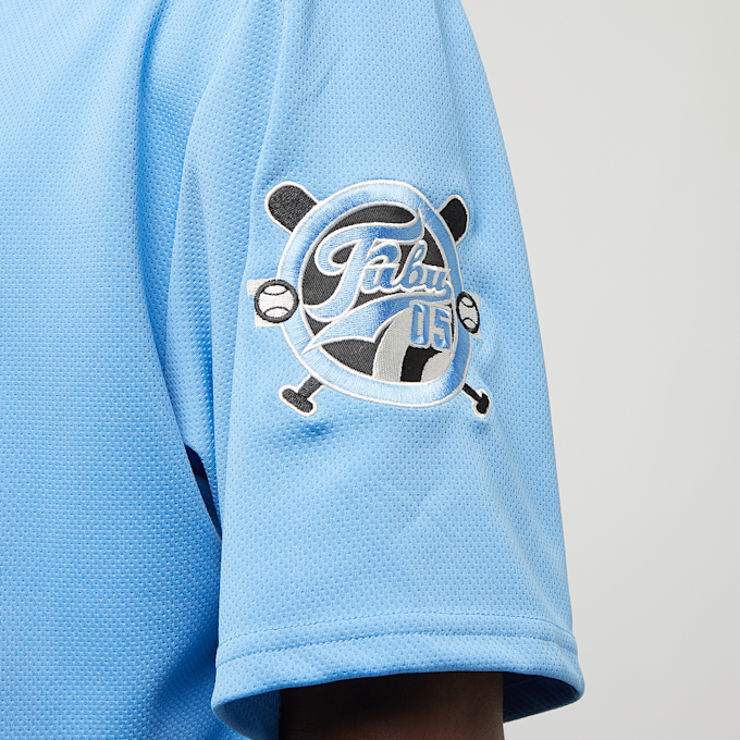 FUBU Varsity Baseball Jersey bleu 22963 5