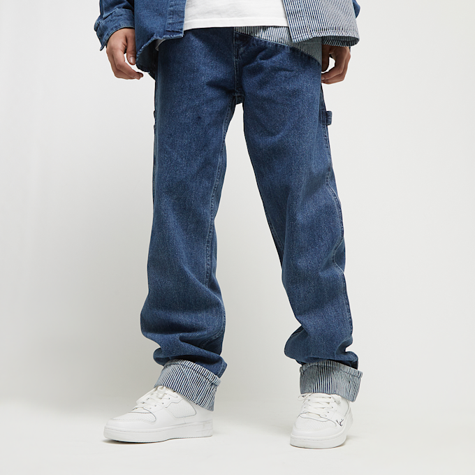 Karl Kani OG Stripe Block Denim Baggy Workwear Pants blauw 23005 1