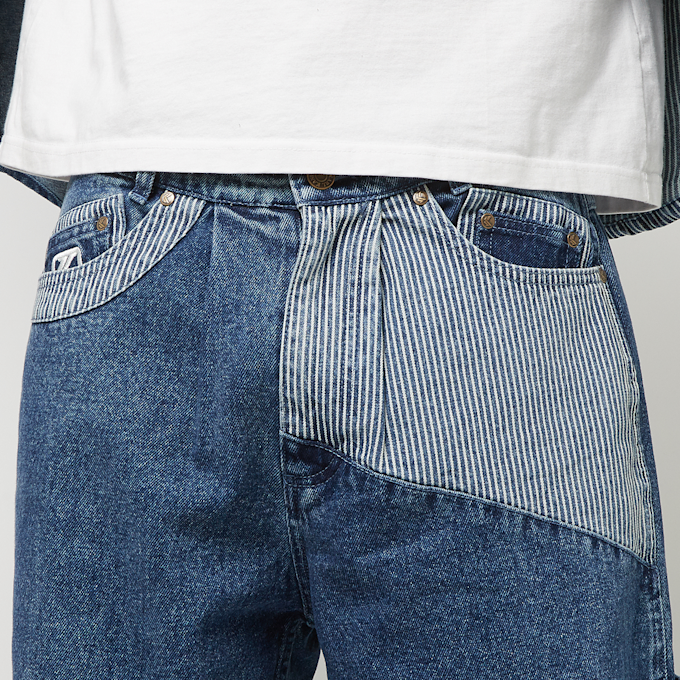 Karl Kani OG Stripe Block Denim Baggy Workwear Pants plava 23005 3