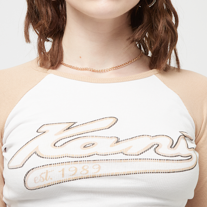 Karl Kani Varsity Crop Block Rib Longsleeve bijela 23021 3