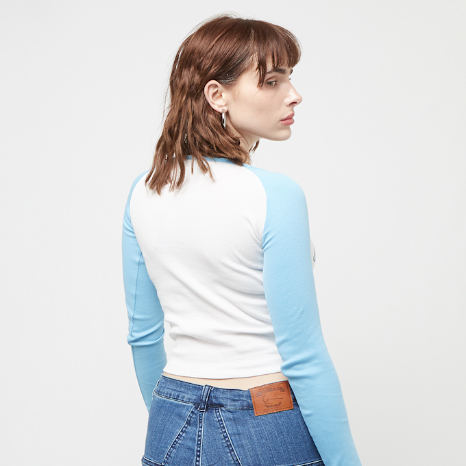 Karl Kani Varsity Crop Block Rib Longsleeve bleu 23022 2