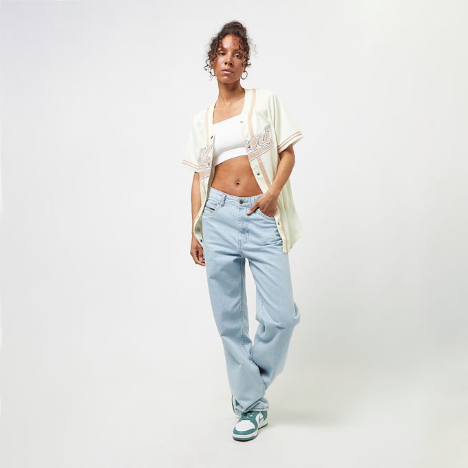 Karl Kani Varsity Pinstripe Baseball Shirt blanco 23034 4