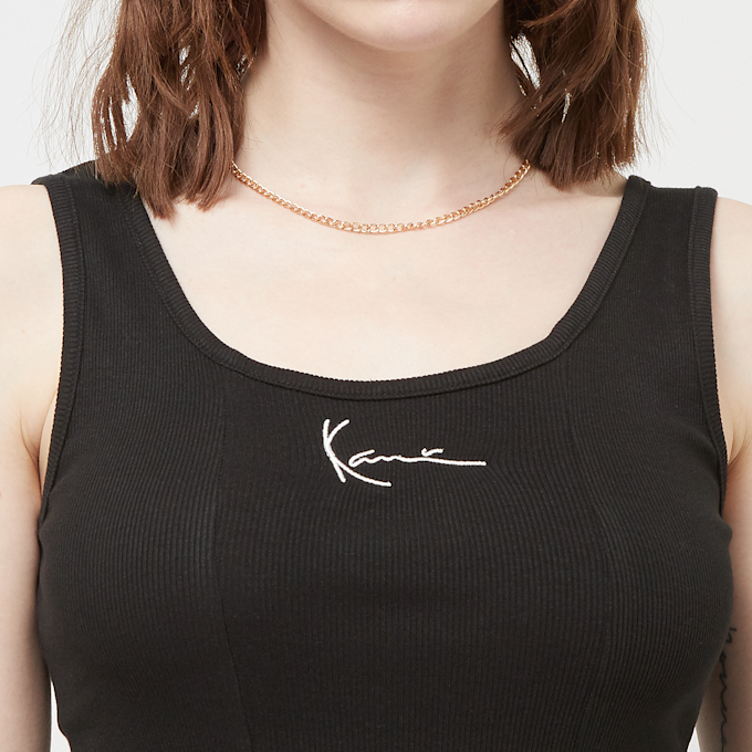 Karl Kani Small Signature Gathering Rib Dress crna 23036 3