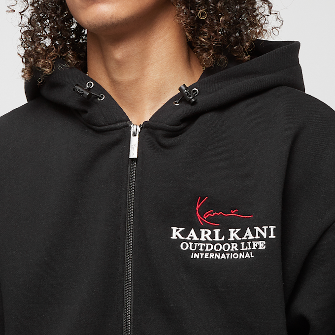 Karl Kani Chest Signature Oversize Full Zip Hoodie preto 23040 3