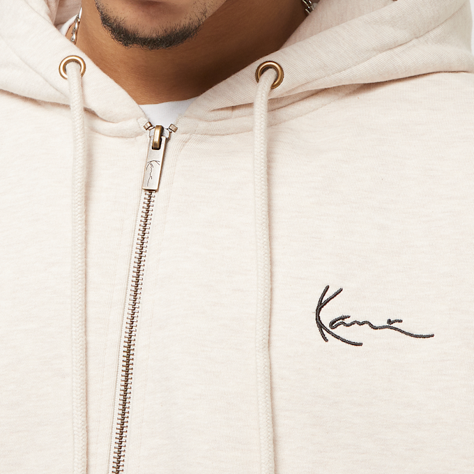 Karl Kani Chest Signature Os Full Zip Diner Hoodie bež 23042 3