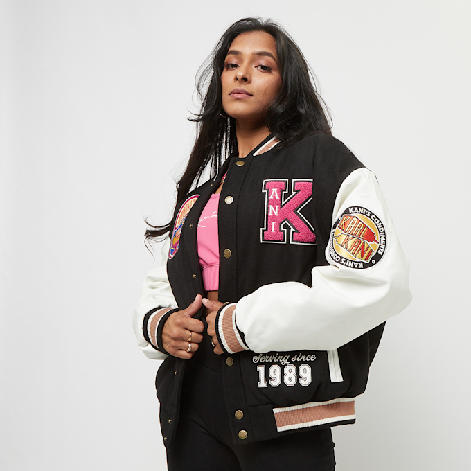 Karl Kani Retro Patch Oversized Block College Jacket zwart 23043 1