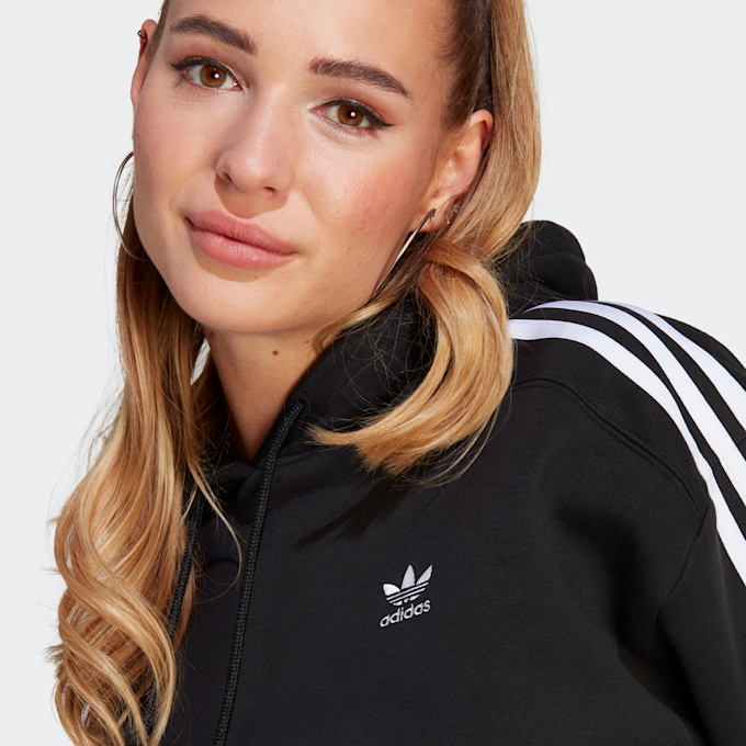 adidas Originals adicolor 3-Streifen Cropped Hoodie gelb 23173 3